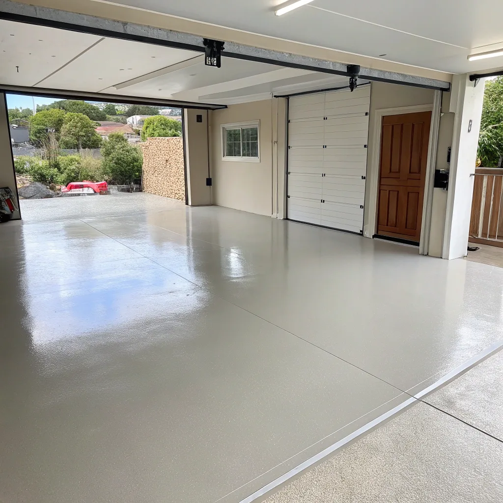 Completed concrete overlay and topping system